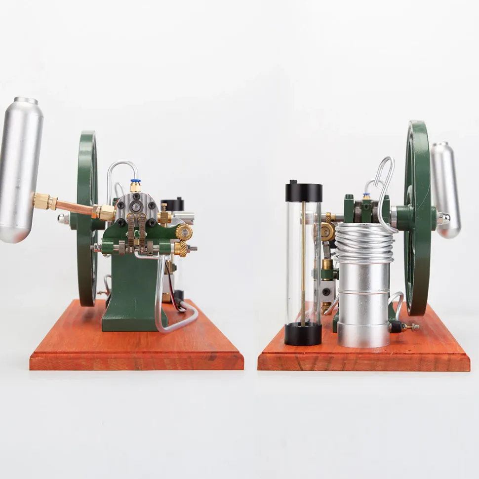RETROL Horizontal Mill Engine Stationary Steam Engine Hot-bulb Engine Look 4-Stroke Water-cooling Gasoline Engine IC Engine Model