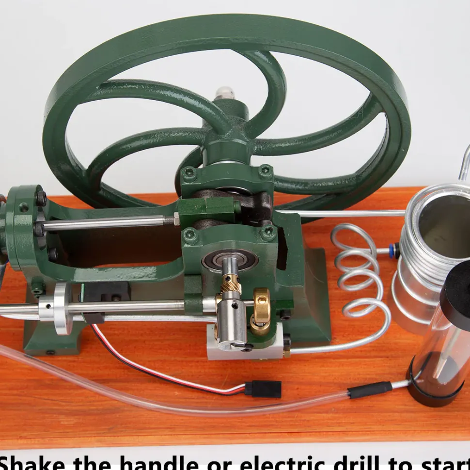 RETROL Horizontal Mill Engine Stationary Steam Engine Hot-bulb Engine Look 4-Stroke Water-cooling Gasoline Engine IC Engine Model