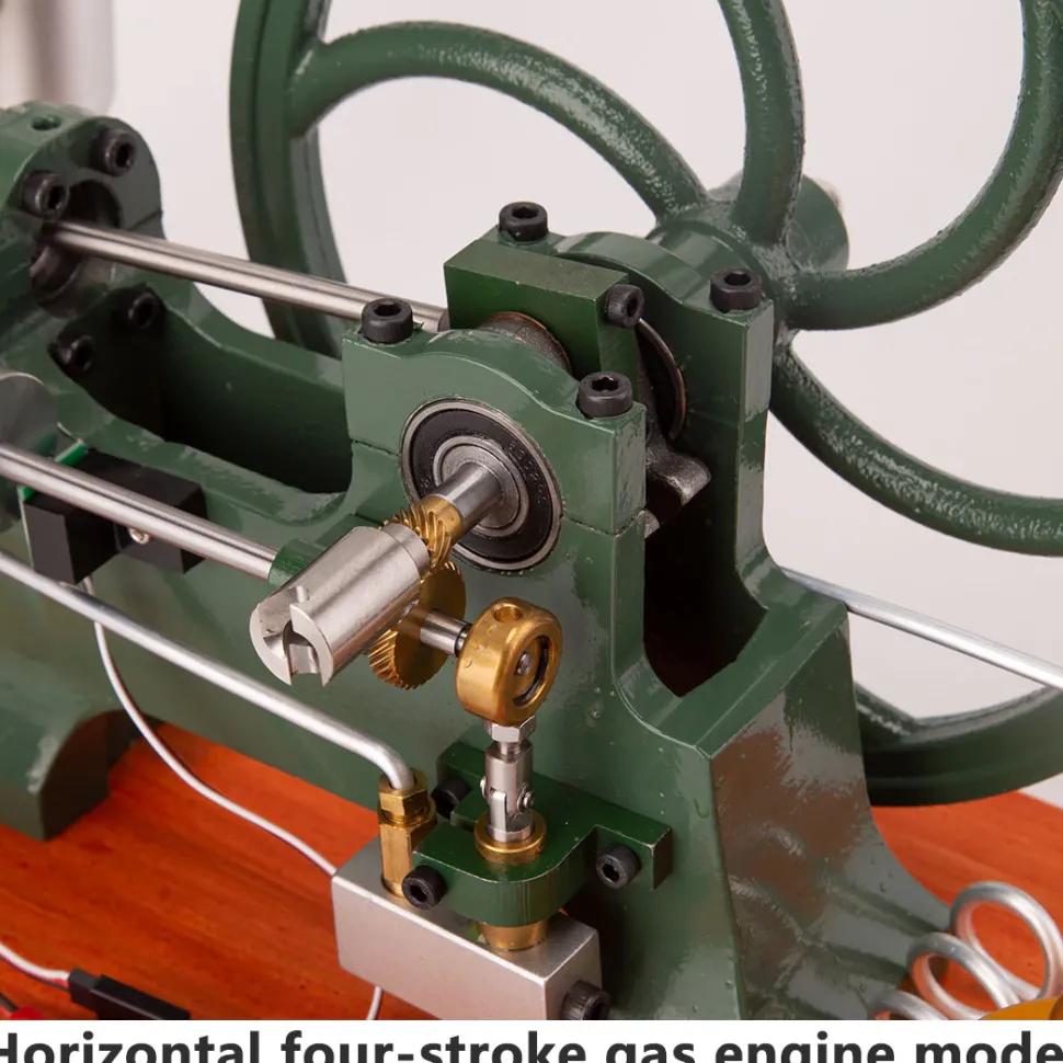 RETROL Horizontal Mill Engine Stationary Steam Engine Hot-bulb Engine Look 4-Stroke Water-cooling Gasoline Engine IC Engine Model