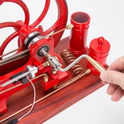 RETROL Horizontal Mill Engine Stationary Steam Engine Hot-bulb Engine Look 4-Stroke Water-cooling Gasoline Engine IC Engine Model