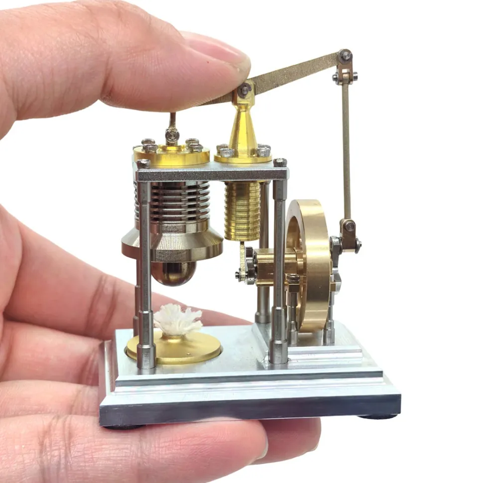 RETROL & OKMO Mini Stirling Hot Air External Combustion Engine Model-Educational Science Toy & Desk Decor