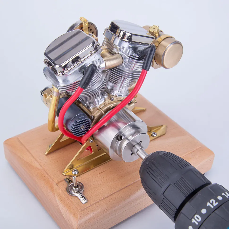 RETROL R30 4.2CC Mini V2 Engine OHV V-Twin Motorcycle Engine Twin-cylinder Four-stroke Gasoline Engine Internal Combustion Engine Model
