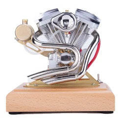 RETROL R34 OHV 4.2CC V-Twin Four-Stroke Gasoline Engine Mini Retro Motorcycle Internal Combustion Engine Model