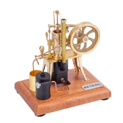 RETROL R01 1/12 Scale Hot Air Pumping Engine Model Water-cooled Stirling External Combustion Engine Mechanical Toy Set