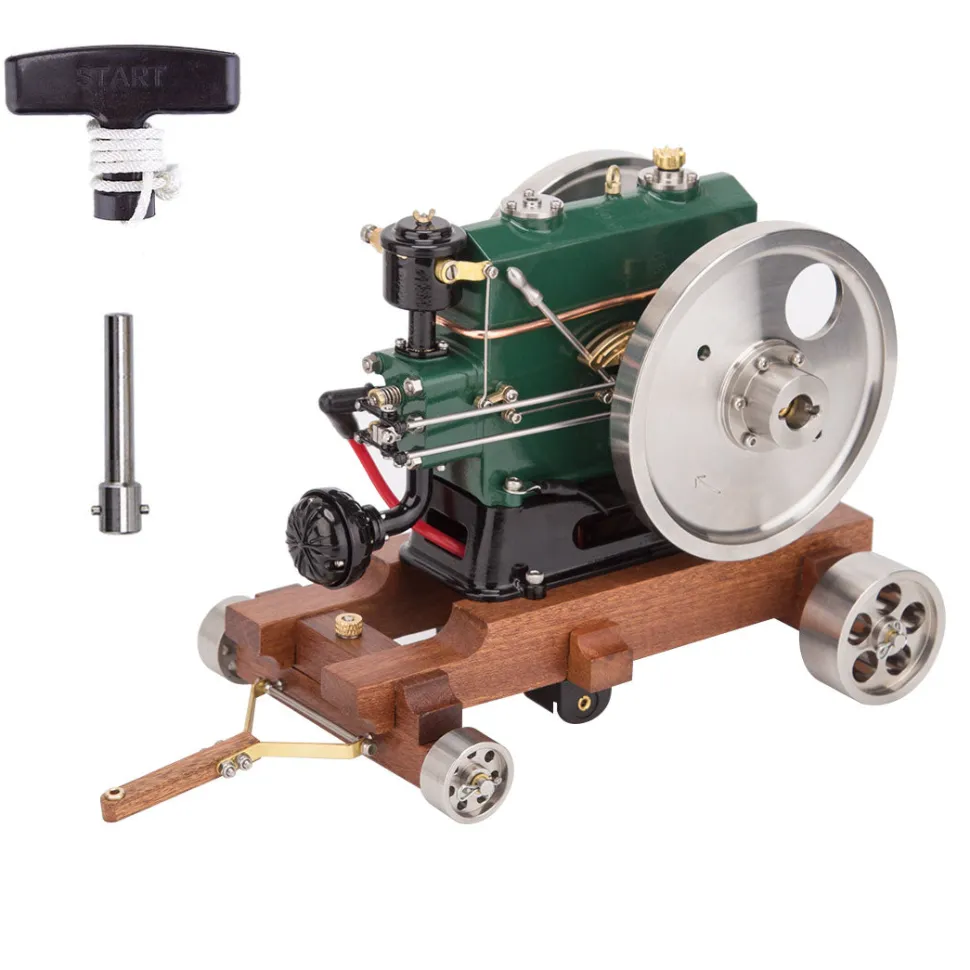RETROL 1/8 Scale 3.6CC Mini Vintage Single Cylinder 4-Stroke Working Gasoline Engine Model