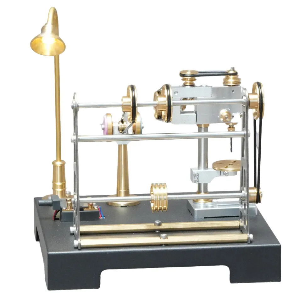 RETROL SE-03 Working Stationary Mill Steam Engine Model Kit with Boiler, Generator and Lamp Stand
