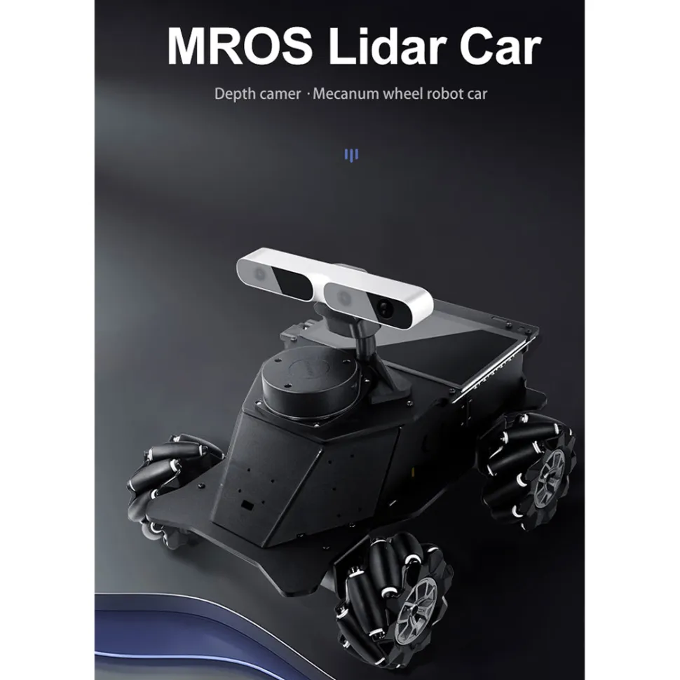 ROS Mecanum Wheel Intelligent Robot Car With LiDAR, Mapping Navigation & Depth Camera