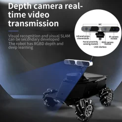 ROS Mecanum Wheel Intelligent Robot Car With LiDAR, Mapping Navigation & Depth Camera