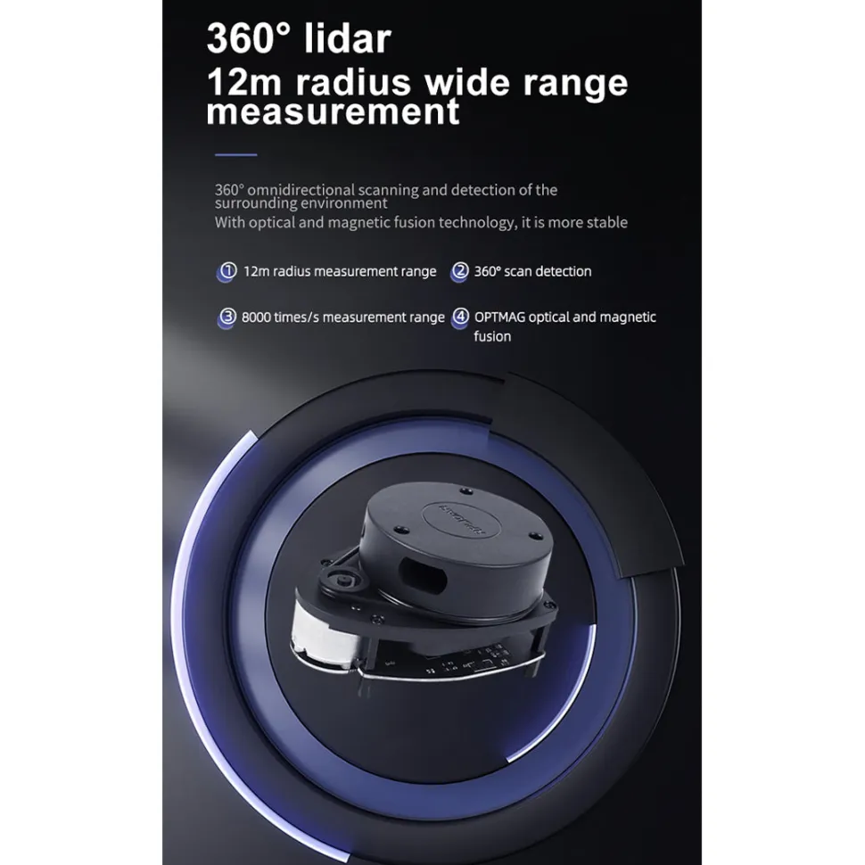 ROS Mecanum Wheel Intelligent Robot Car With LiDAR, Mapping Navigation & Depth Camera