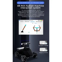 ROS Mecanum Wheel Intelligent Robot Car With LiDAR, Mapping Navigation & Depth Camera