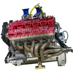 RUIFEIYA 1:4 Scale V10 Gas Engine Model - 150cc DOHC 40-Valve 4-Stroke 3-Ring Water-Cooled Internal Combustion Engine
