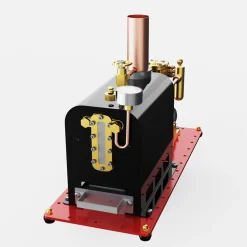 RW-BL1K Mini Reversible Reciprocating Single-Cylinder Live Steam Engine Kit with Boiler DIY Kit