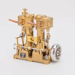 RW-L2 Retro Mini Inline Double Cylinder Steam Engine Model for 70-130cm Steamship