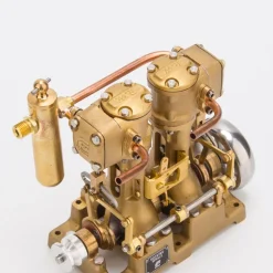 RW-L2 Retro Mini Inline Double Cylinder Steam Engine Model for 70-130cm Steamship