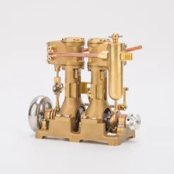 RW-L2 Retro Mini Inline Double Cylinder Steam Engine Model for 70-130cm Steamship