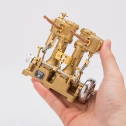 RW-L2 Retro Mini Inline Double Cylinder Steam Engine Model for 70-130cm Steamship
