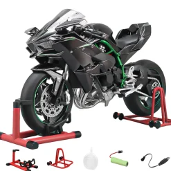 1/7 Scale Alloy Dynamic Motorcycle Model V4 Top Edition with Ignition System & Smoke Spray