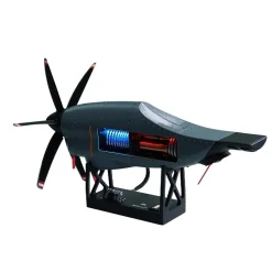 1/6 Scale C130 FDM 3D-Printed Variable-Pitch Turboprop Engine Model, STEM Educational Tool
