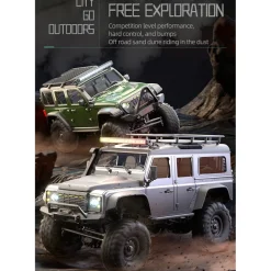 1/16 Scale Full-Proportional RC Crawler - Entry-Level Performance, High-detail Design