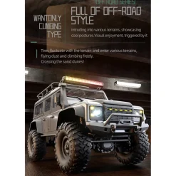 1/16 Scale Full-Proportional RC Crawler - Entry-Level Performance, High-detail Design