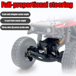 1/18 Scale 2.4G 3CH 4WD Tube Chassis Off-Road RC Car Model with Flip-up Headlights