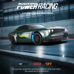 1/43 Scale 2.4G Full-Proportional Mini Electric RC Drift Racing Car Model with LED Lights