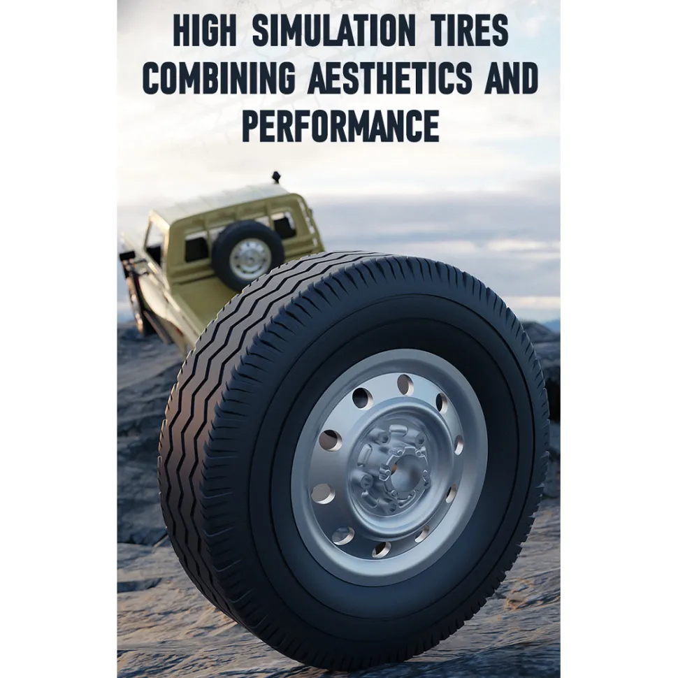 1/14 Scale 2.4G Full-Proportional RC Pickup Truck with Independent Suspension and Adjustable Gear Settings