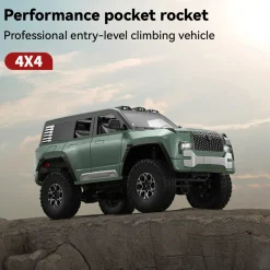 1/24 Scale 2.4G Full-Time 4WD Full-Proportional RC Off-Road Car Miniature Model Gifts