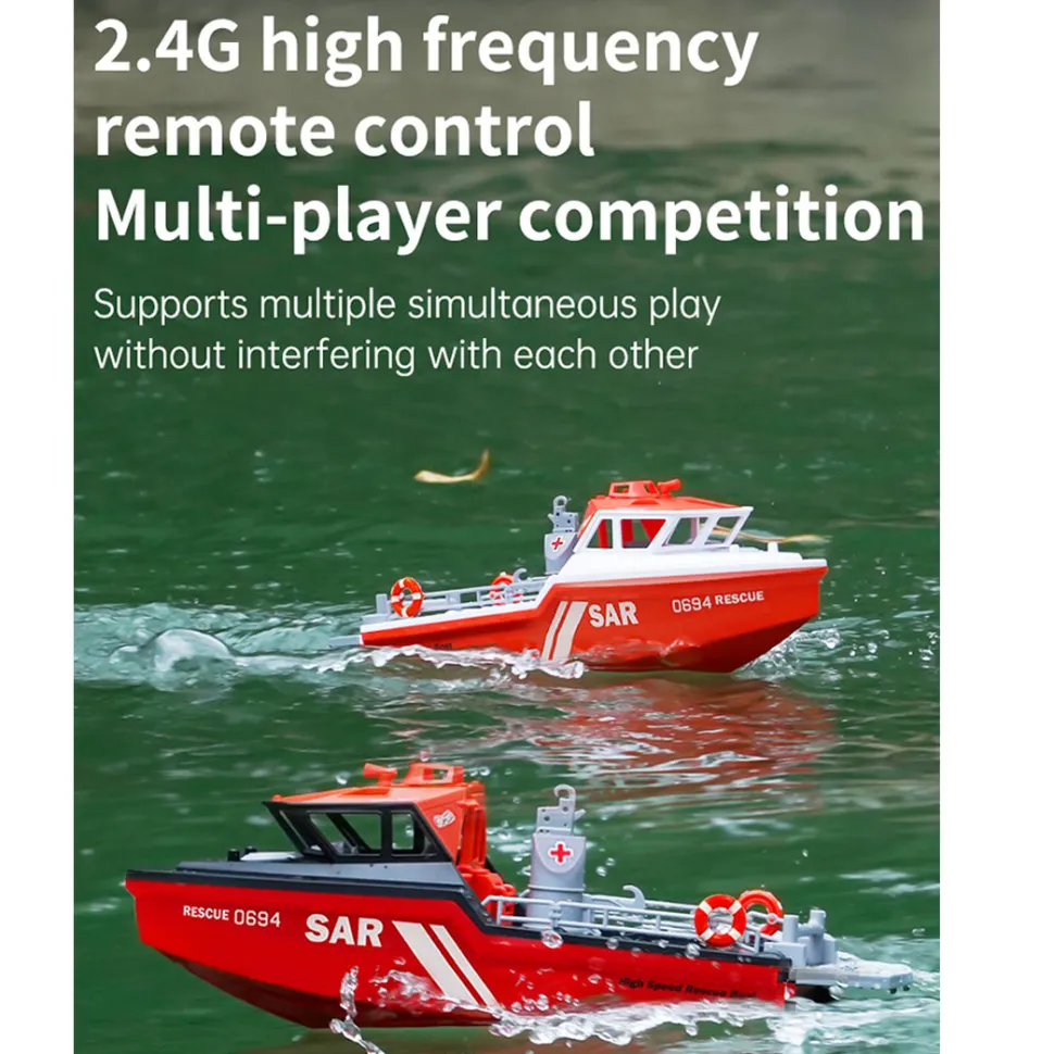 1/32 Scale 2.4G 8KM/H RC Rescue Boat Model RTR Version