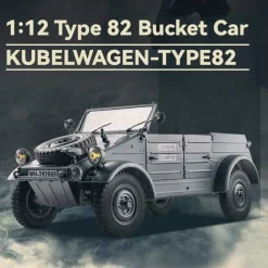 1/12 Scale 2.4G Type 82 RC Barrel Vehicle Model with 4-Wheel Independent Suspension