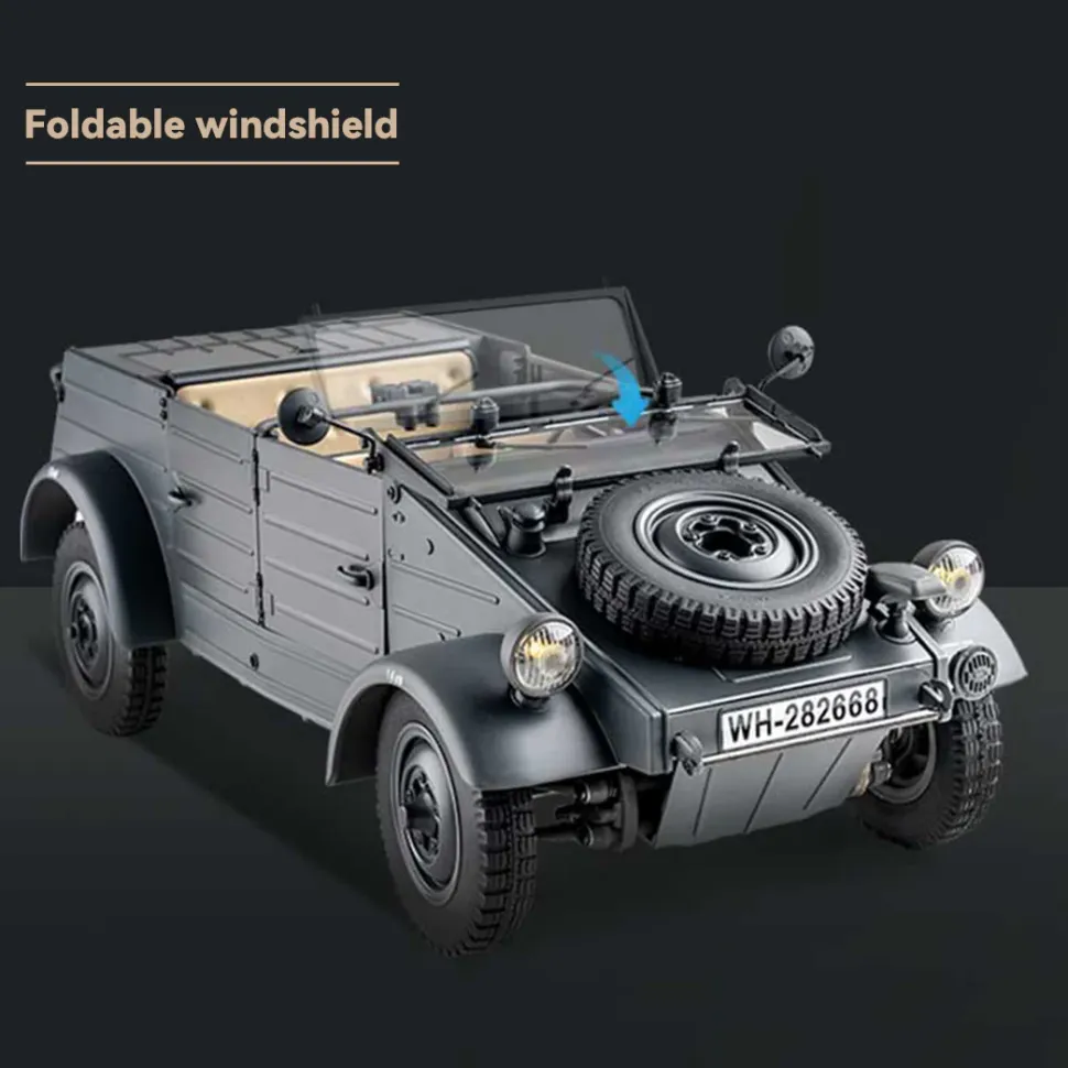 1/12 Scale 2.4G Type 82 RC Barrel Vehicle Model with 4-Wheel Independent Suspension