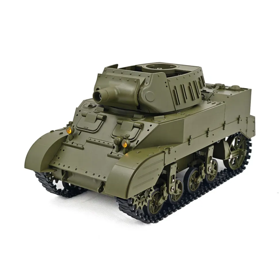 1/16 Scale 2.4G U.S. M8 Self-Propelled Howitzer RC Simulation Tank Model with Sound and Lights, Telescoping Smoke, Dual-Speed Modes