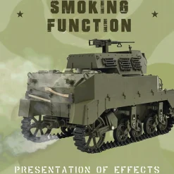 1/16 Scale 2.4G U.S. M8 Self-Propelled Howitzer RC Tank Model with Sound and Lights, Telescoping Smoke, Dual-Speed Modes