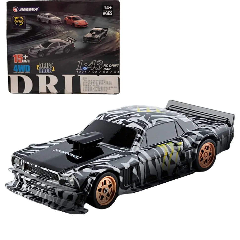 1/43 Scale 2.4G 4WD Full-proportion RC Electric Mini Racing Drift Car Model