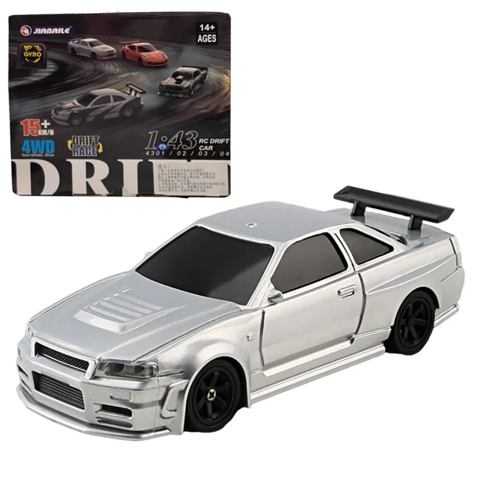1/43 Scale 2.4G 4WD Full-proportion RC Electric Mini Racing Drift Car Model