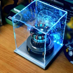 1:1 Scale MK1 Arc Reactor Floating Rotating LED Tech Desk Ornament