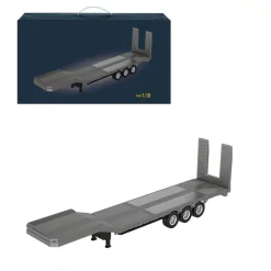 1/18 Scale Semi-trailer Flatbed for 770S Heavy Duty Tractor Truck, Adult Collectible Model Accessories