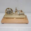 S10 1.7CC Mini Retro Horizontal Single-cylinder Reciprocating Double-acting Mill Steam Engine Model Toys with Speed Reducer