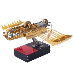 SeaArk Boat Model Kit That Works - Metal Ship Model Kit That Runs - Gear Drive Mechanical Model Boat Kit