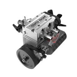 SEMTO ENGINE ST-NF2 7.0cc Mini Inline Double-cylinder Four-stroke Air-cooled Nitro Engine Model Kit