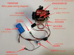 SEMTO ENGINE ST-NF2 7cc SOHC Inline 2 Cylinders 4 Stroke Air Cooled Nitro Engine Model Kit - FS-L200AC