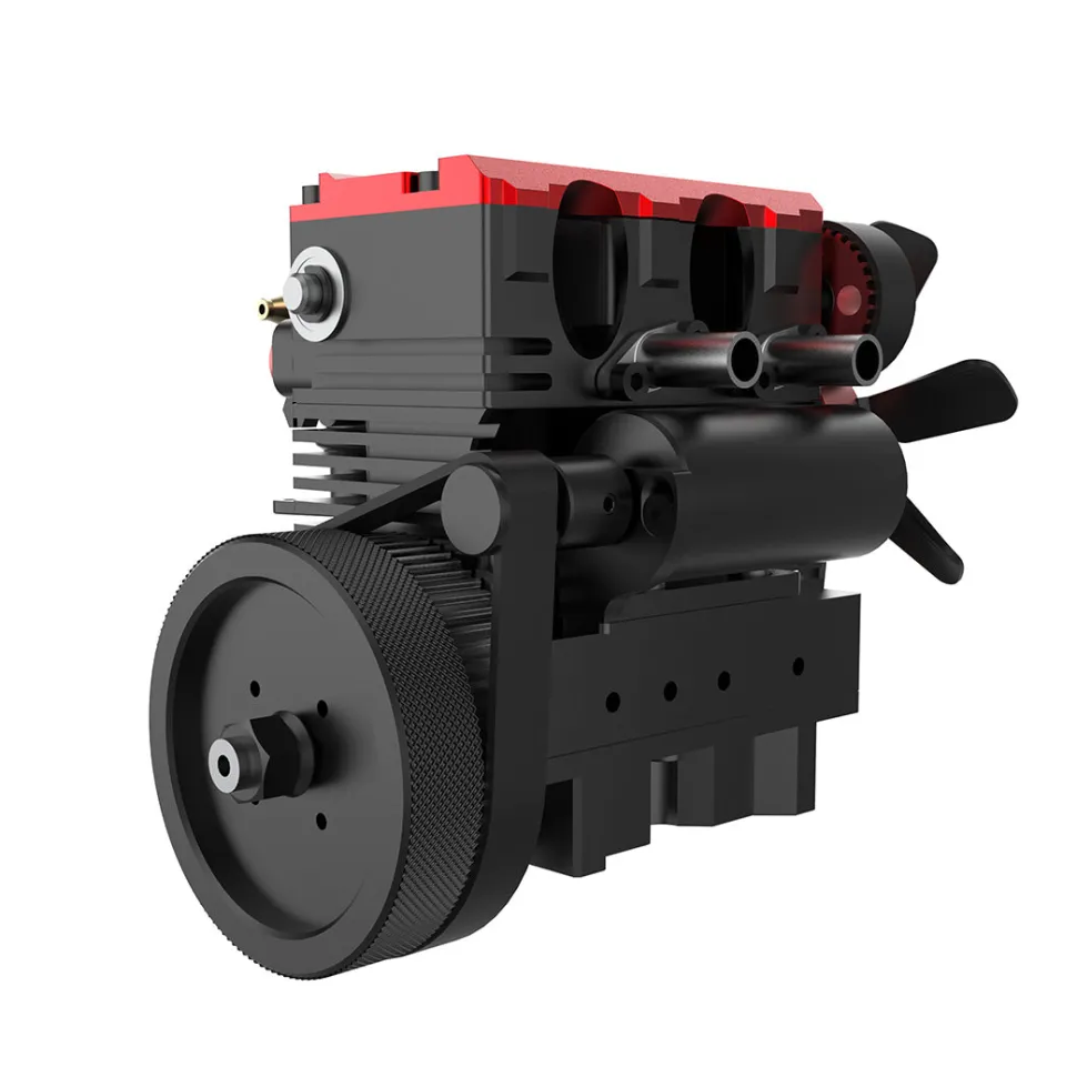 SEMTO ENGINE ST-NF2 7cc SOHC Inline 2 Cylinders 4 Stroke Air Cooled Nitro Engine Model Kit - FS-L200AC