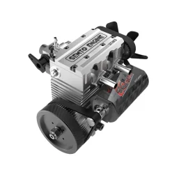 SEMTO ST-NF2 Engine 7cc SOHC Inline 2 Cylinders 4 Stroke Air Cooled Nitro Engine Model Kit - Build Your Own Engine that Works