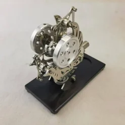 Single Cylinder Stirling Engine Model with Flying Bird Design