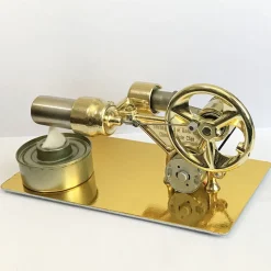 Single Cylinder Stirling Engine Model Kit With LED for Science Experiment