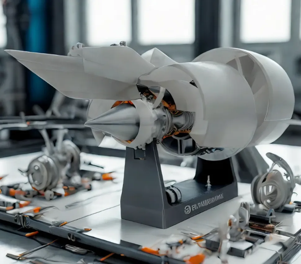 SKYMECHMAN 1/24 Scale A38X Turbofan Engine Model Kit - Build Your Own Turbofan Engine that Works