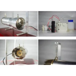 SKYMECH Mini Turbojet Aero Engine Gasoline Kerosene Internal Combustion Engine Model
