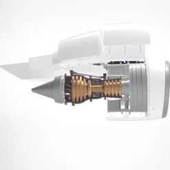SKYMECH NTR-900 1/30 Turbofan Engine Model Kit - Build Your Own Turbofan Engine that Works - Working Jet Engine 150PCS