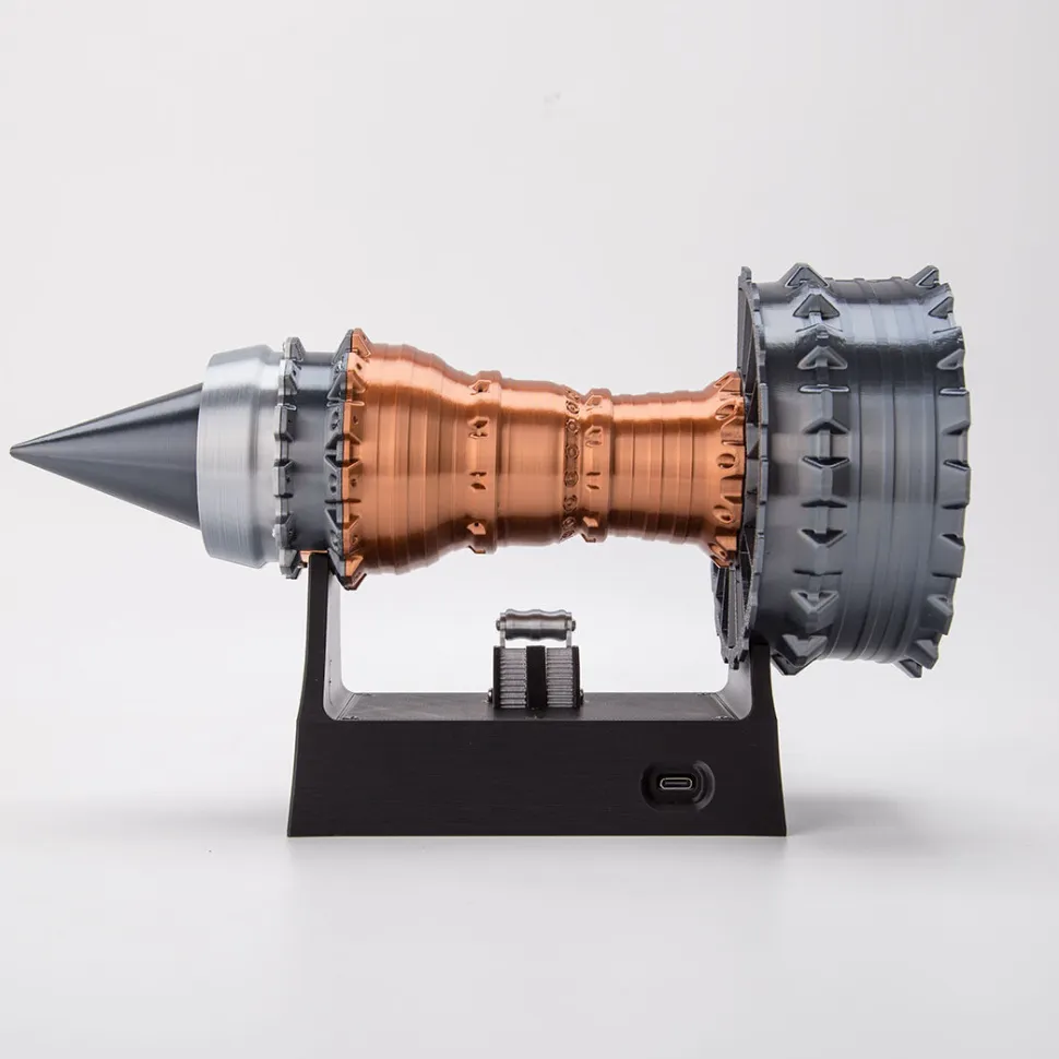 SKYMECH TR900 DIY Functional Turbofan Aero Aircraft Engine 3D Printed Assembly Model Dynamic KIT Version