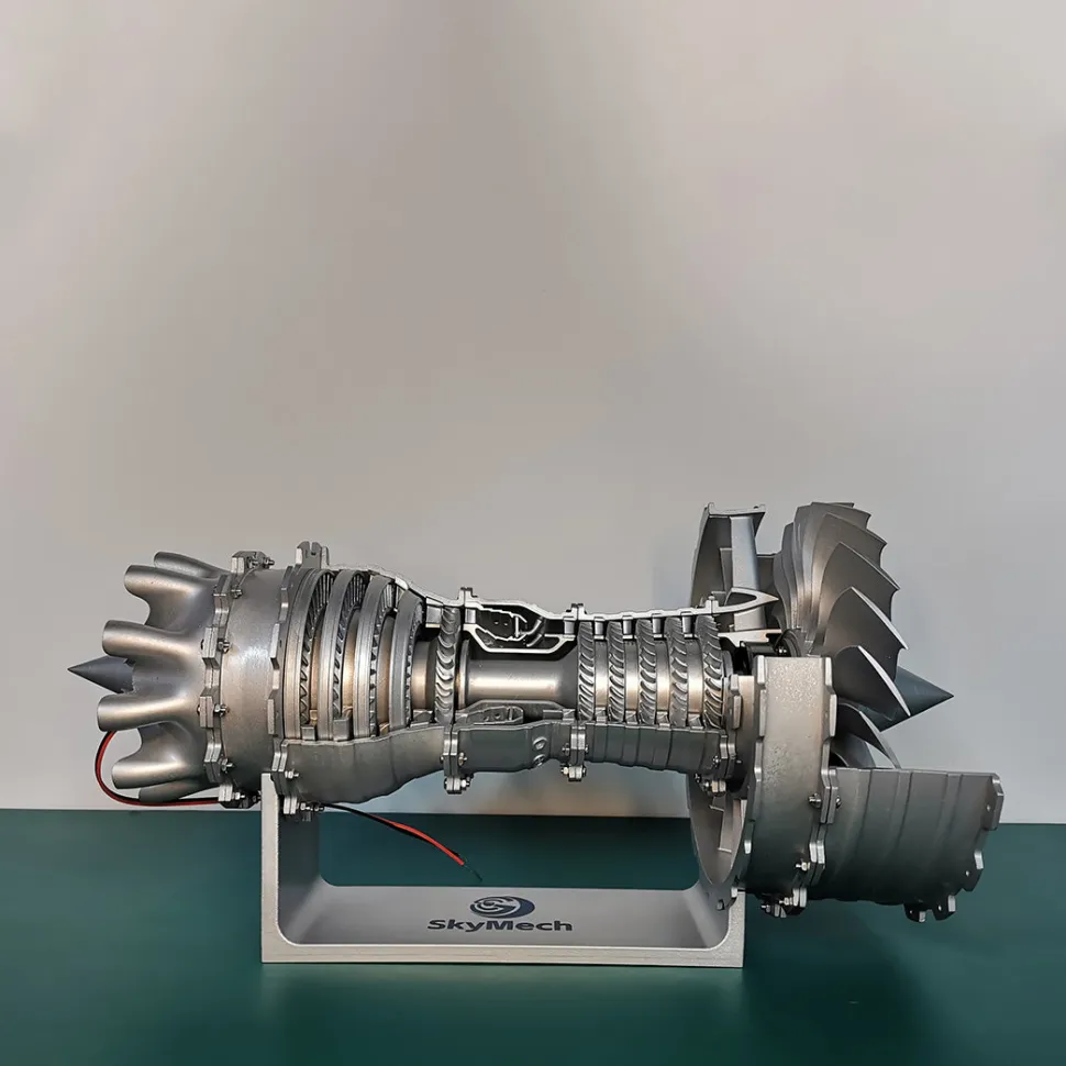 SKYMECH TRENT 900 Turbofan Engine Model Kit - Build Your Own Jet Engine that Works - Working Aircraft Engine Model Educational Toy